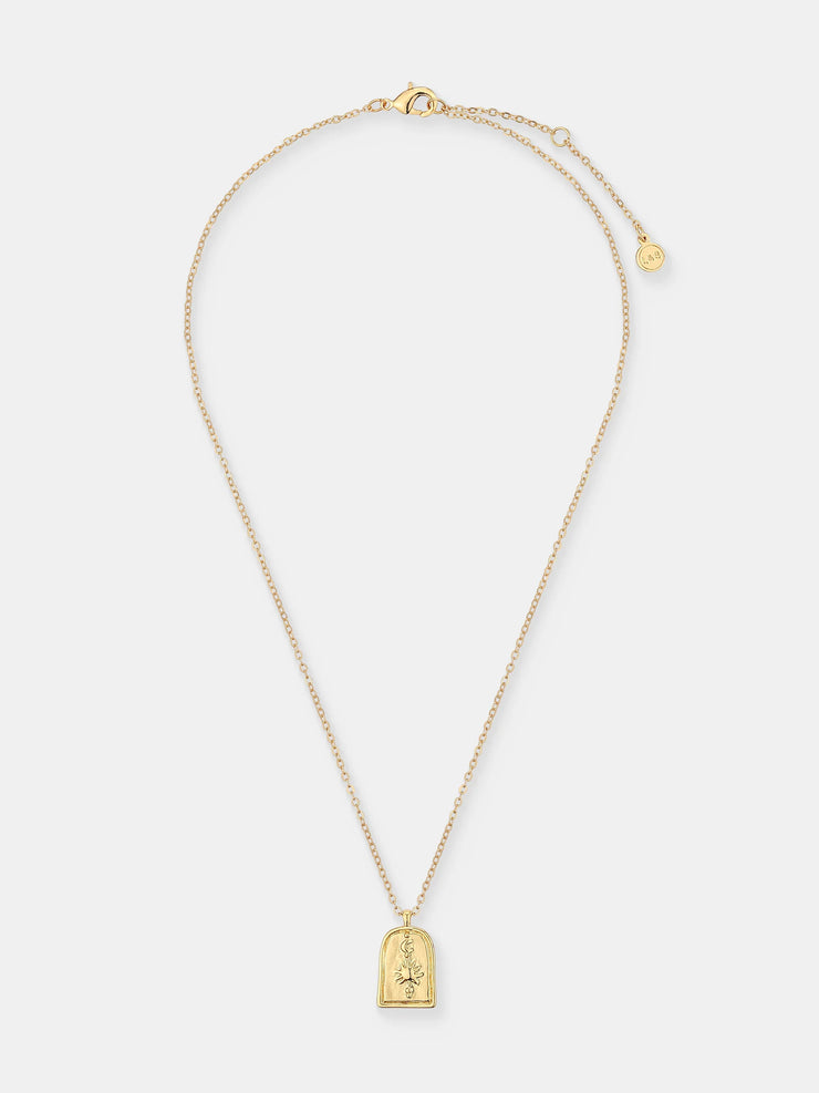 Sun Charm Necklace - 18K Gold Plated