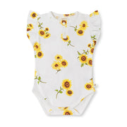 Short Sleeve Bodysuit - Sunflower