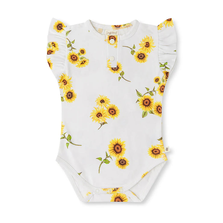 Short Sleeve Bodysuit - Sunflower
