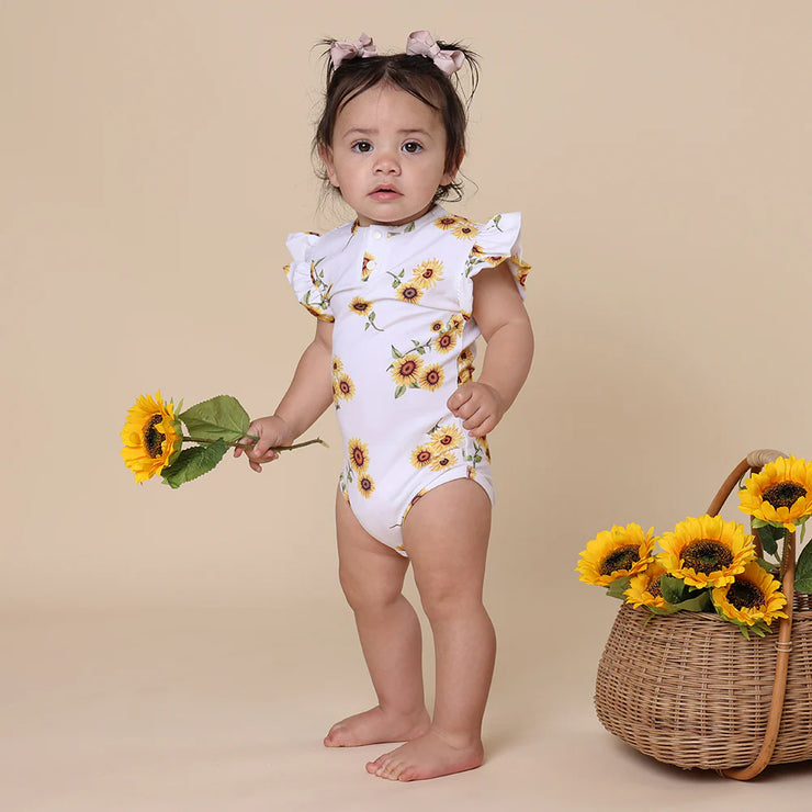 Short Sleeve Bodysuit - Sunflower