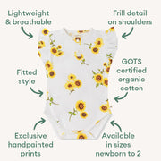 Short Sleeve Bodysuit - Sunflower