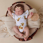 Short Sleeve Bodysuit - Sunflower