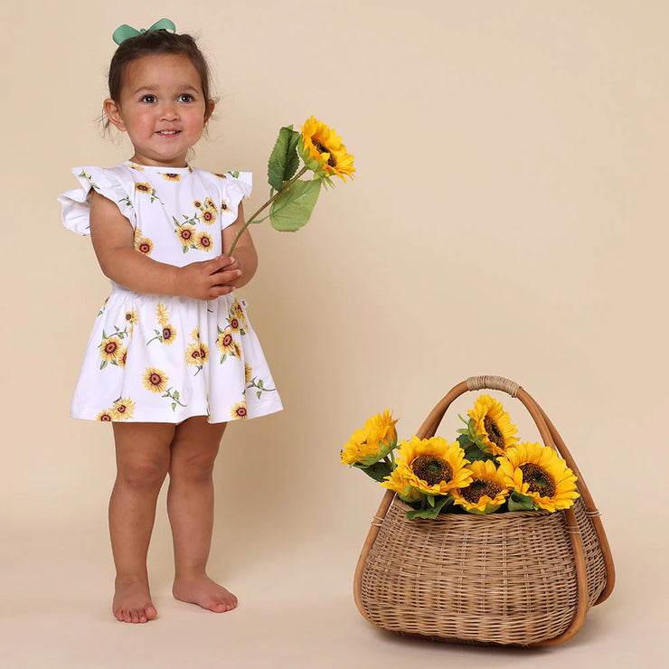 Baby Dress Short Sleeve Sunflower SOHL STORE