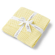Diamond Knit Baby Blanket - Sunlight