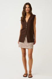 (PRE-ORDER) Suzie Vest - Chocolate