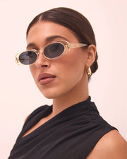 THE CARTER Clear Smoke Sunglasses