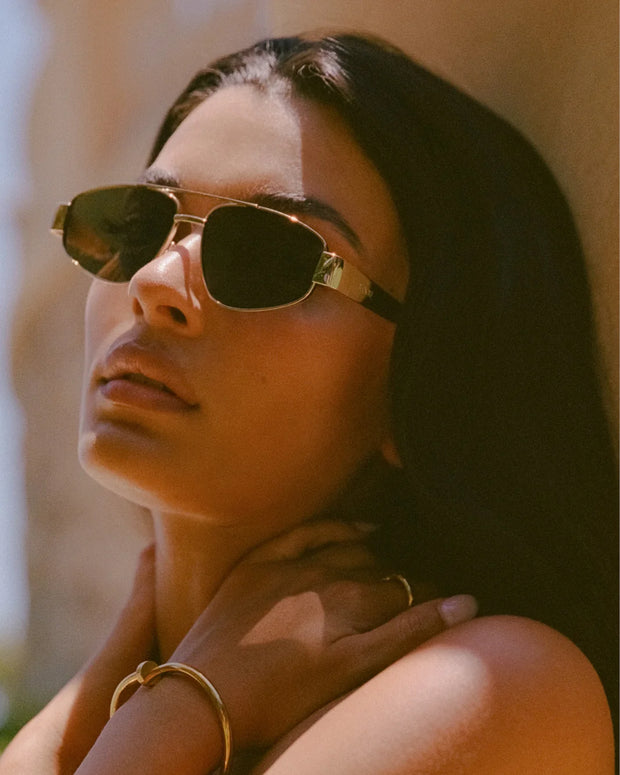 THE EARLE - Gold-Green Sunglasses