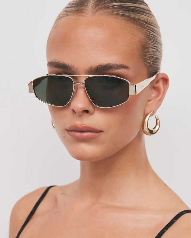 THE EARLE - Gold-Green Sunglasses