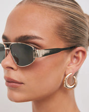 THE EARLE - Gold-Green Sunglasses