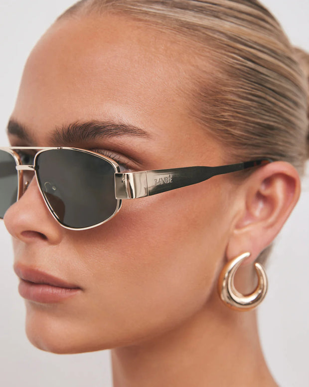 THE EARLE - Gold-Green Sunglasses