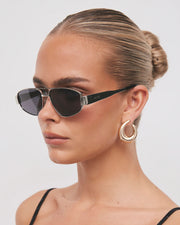 THE EARLE - Silver-Smoke Sunglasses