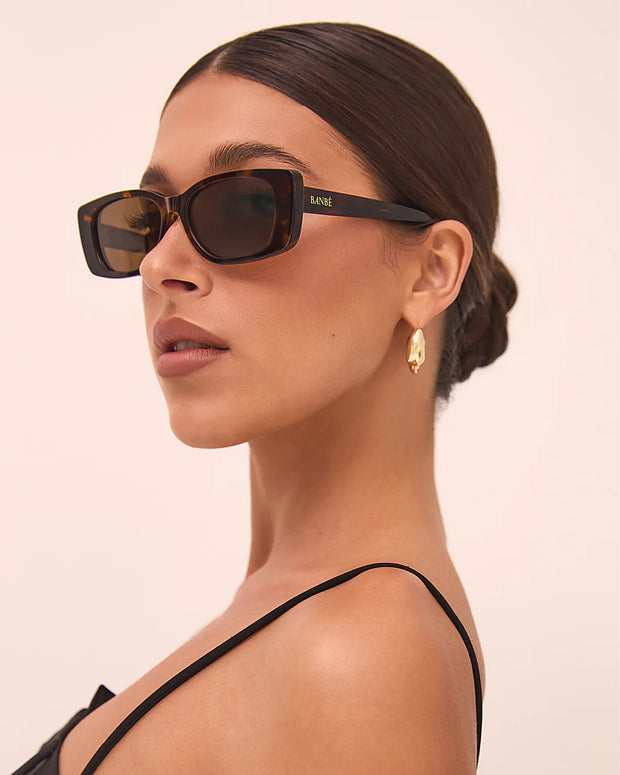 THE HEPBURN Havana Tort-Chocolate Sunglasses