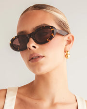 THE JASMINE Amber Tort-Auburn Sunglasses