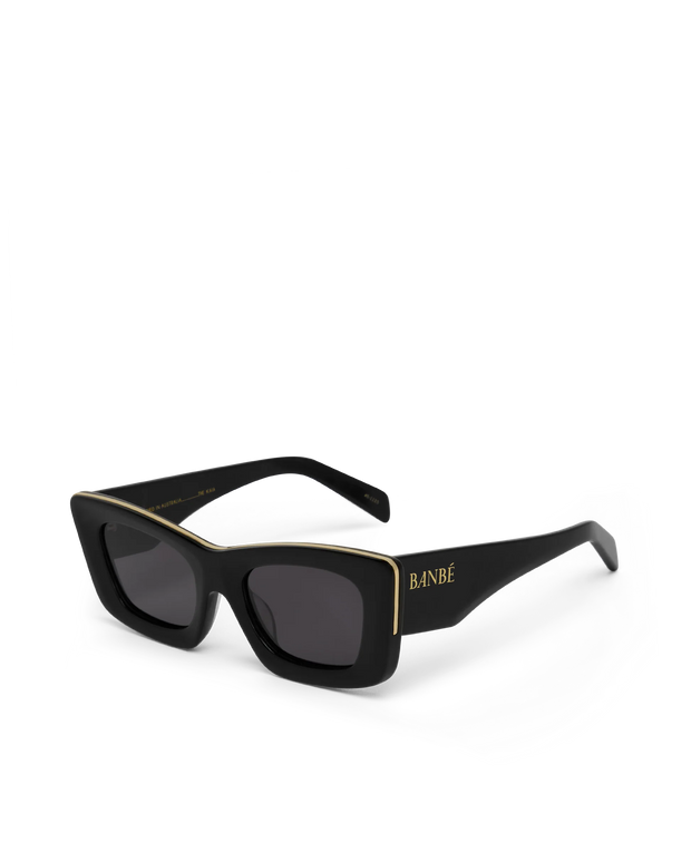 THE KAIA Black-Jet Sunglasses