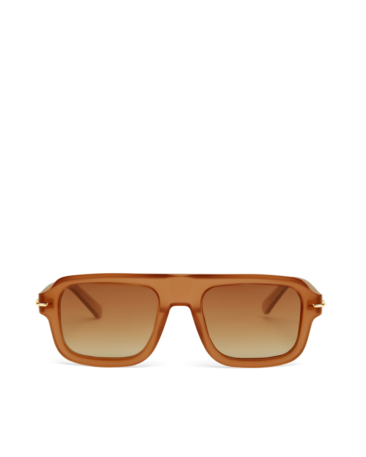 THE KARLIE Terracotta-Amber Fade Sunglasses