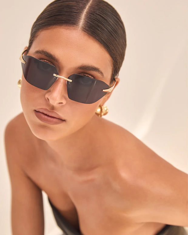 THE LAWRENCE Gold Ink Sunglasses