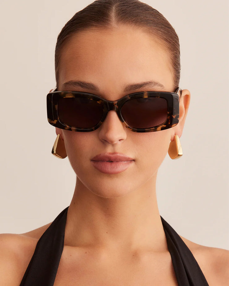 THE MARGOT Toffee Tort Black-Pecan Sunglasses
