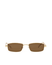 THE MONROE Gold Brown Sunglasses