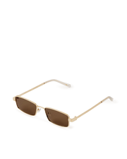 THE MONROE Gold Brown Sunglasses