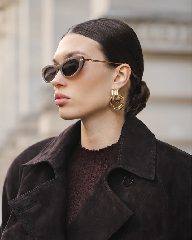 THE RAE - Taupe-Brown Sunglasses