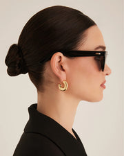THE SCARLETTE - Black-Black Sunglasses