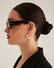 THE TASH Toffee Tort Black-Pecan Sunglasses