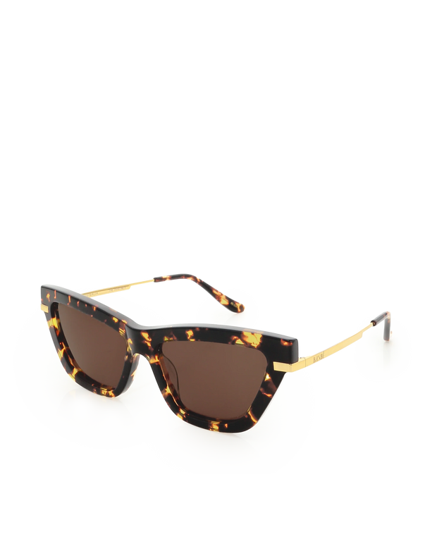 THE WHITNEY Amber Tort-Auburn Sunglasses