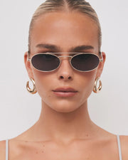 THE WINNIE - Gold Smoke-Fade Sunglasses