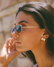 THE WINNIE - Gold Smoke-Fade Sunglasses