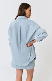 (PRE-ORDER) Tamika Shirt - Stripe Denim