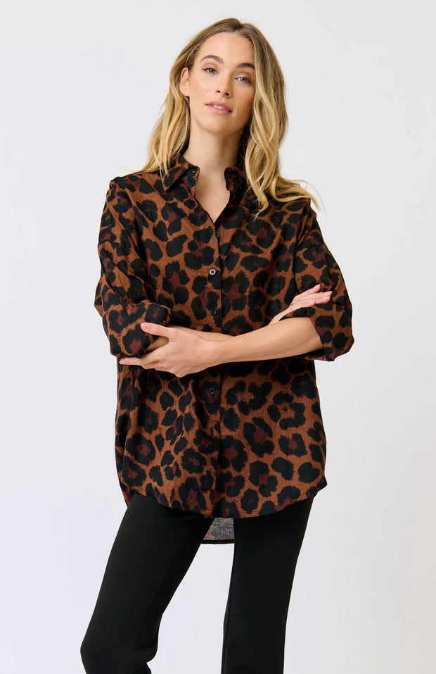(PRE-ORDER) Tammy Shirt - Coco Leopard
