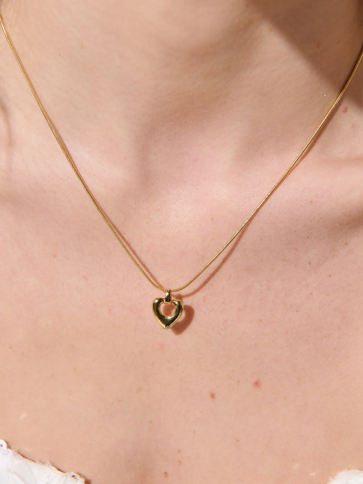 Tania Heart Necklace - 18K Gold Plated
