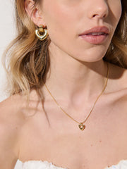 Tania Heart Necklace - 18K Gold Plated