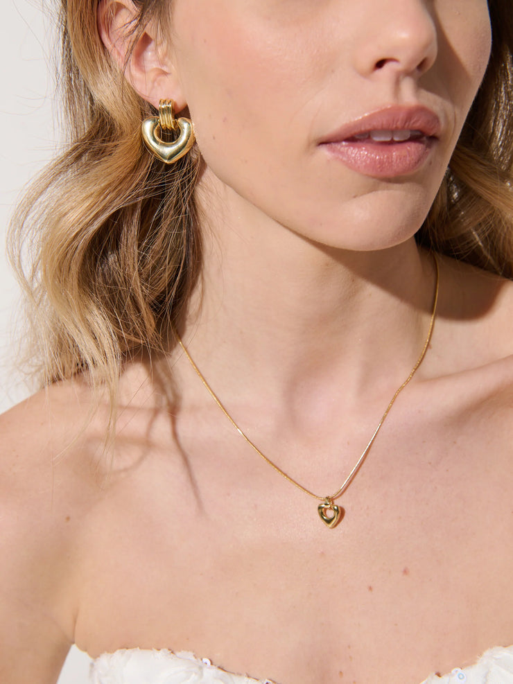 Tania Heart Necklace - 18K Gold Plated