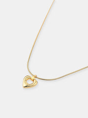 Tania Heart Necklace - 18K Gold Plated