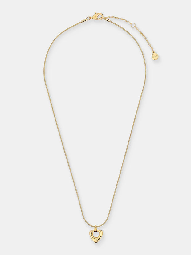 Tania Heart Necklace - 18K Gold Plated