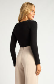 Teagan Knit Top - Black
