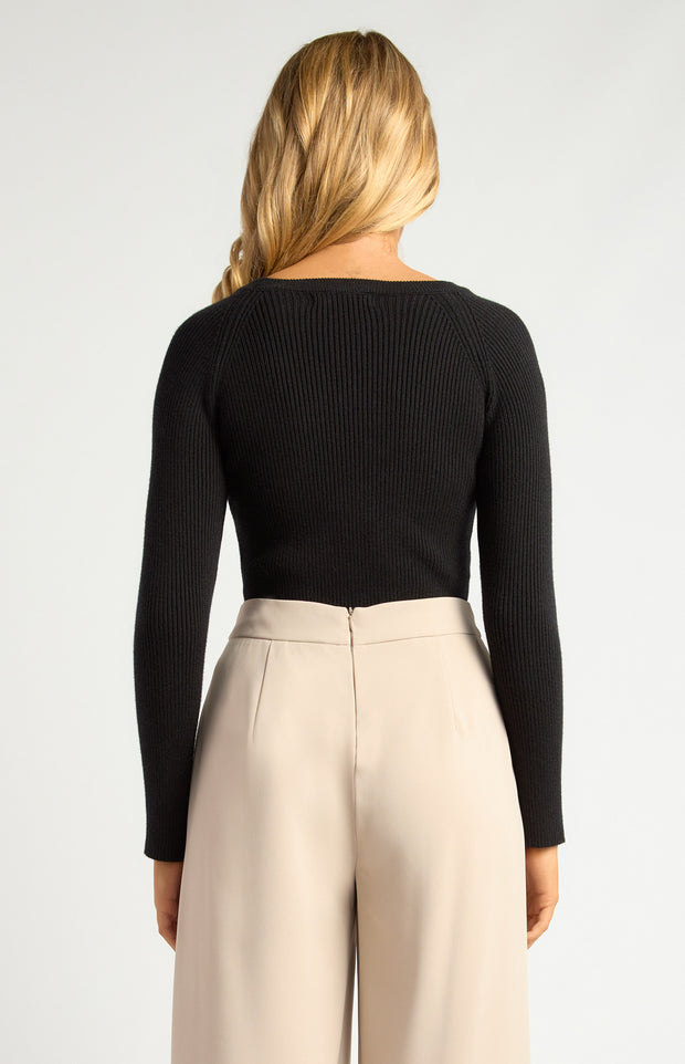 Teagan Knit Top - Black