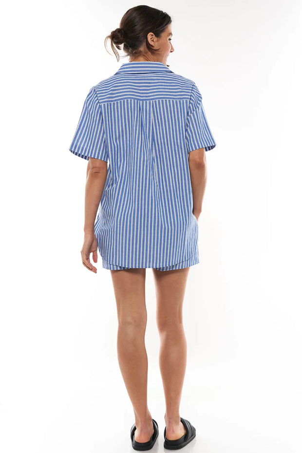 Time And Place Shirt - Blue Stripe