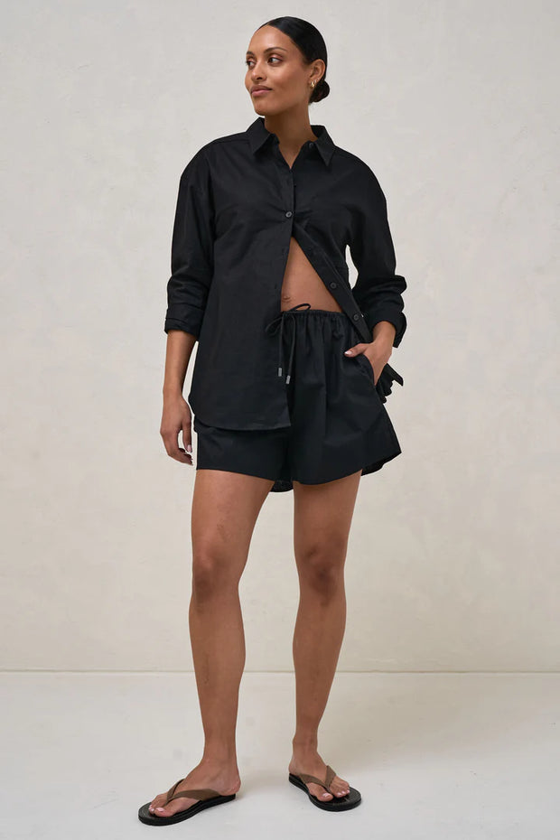 Timeless Linen Short - Black