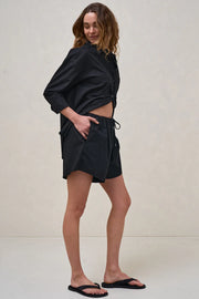 Timeless Linen Short - Black