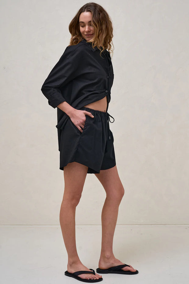 Timeless Linen Short - Black