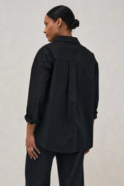 Timeless Relaxed Linen Shirt - Black