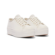 KEDS - Triple Up Leather - White/Gold