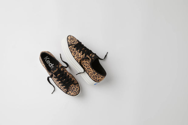 KEDS - Triple Up - Suede Leopard