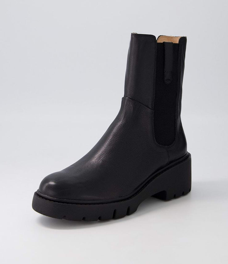 UNITA Leather Chelsea Boots - Black