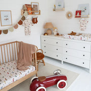 Fitted Cot Sheet - Vintage Cars