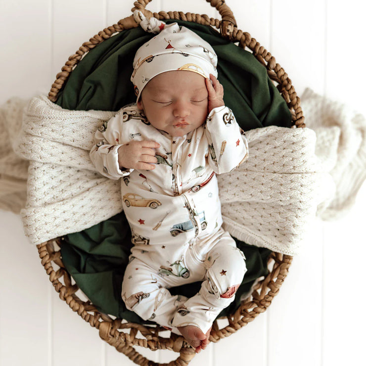 Snugglesuit Convertible Romper - Vintage Cars