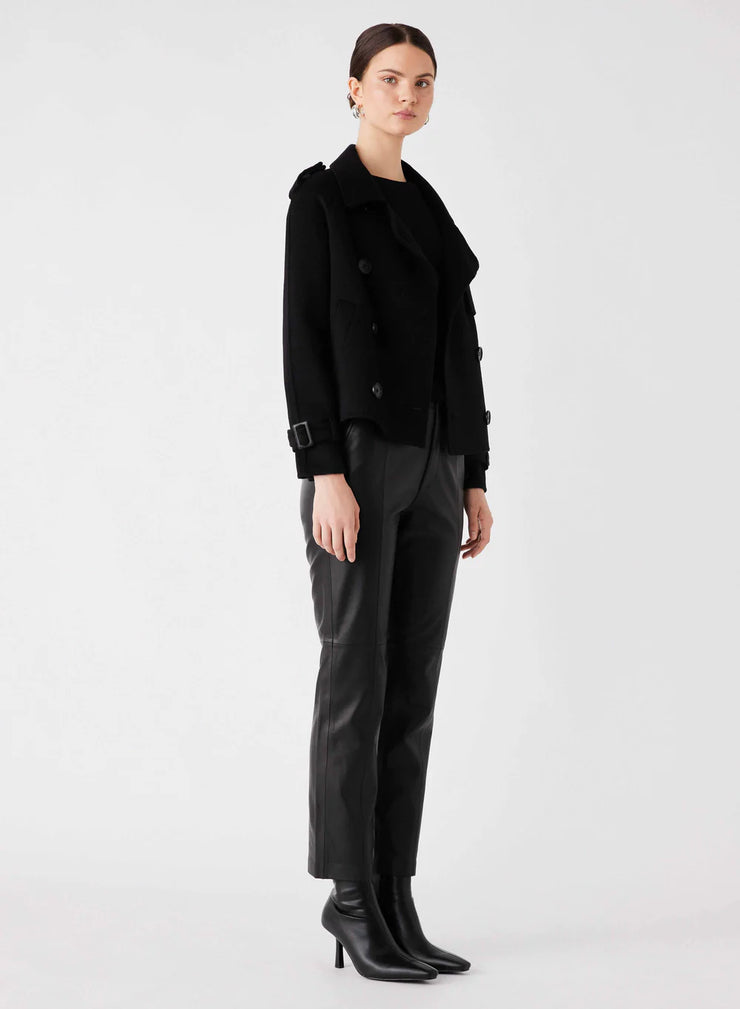 Esmaeé - Virtual Cropped Trench - Black