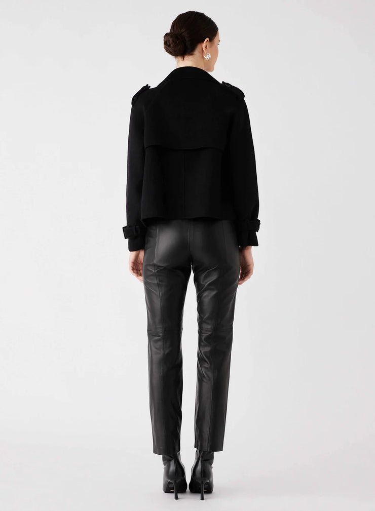 Esmaeé - Virtual Cropped Trench - Black